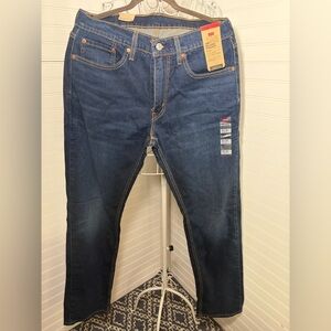 Levi's Men's Dark Indigo Slim Straight Jeans